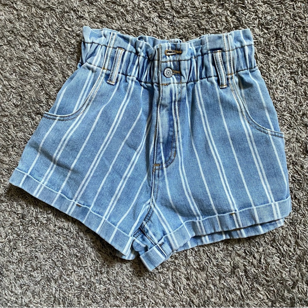 Pacsun Jean striped mom shorts. Size small